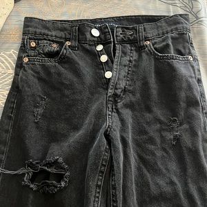 Black Aeropostale 90’s baggy jeans size 00 Reg